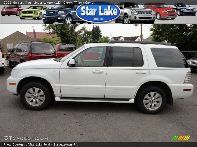 Oxford White / Camel 2006 Mercury Mountaineer Luxury AWD