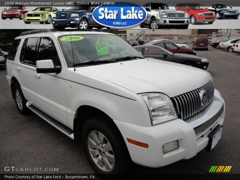 Oxford White / Camel 2006 Mercury Mountaineer Luxury AWD