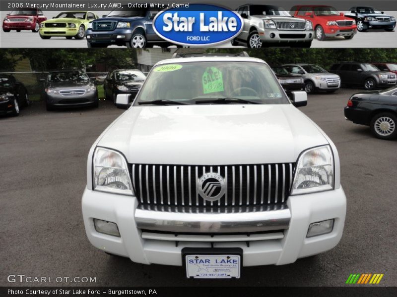 Oxford White / Camel 2006 Mercury Mountaineer Luxury AWD