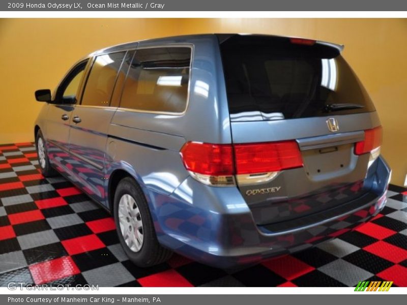 Ocean Mist Metallic / Gray 2009 Honda Odyssey LX