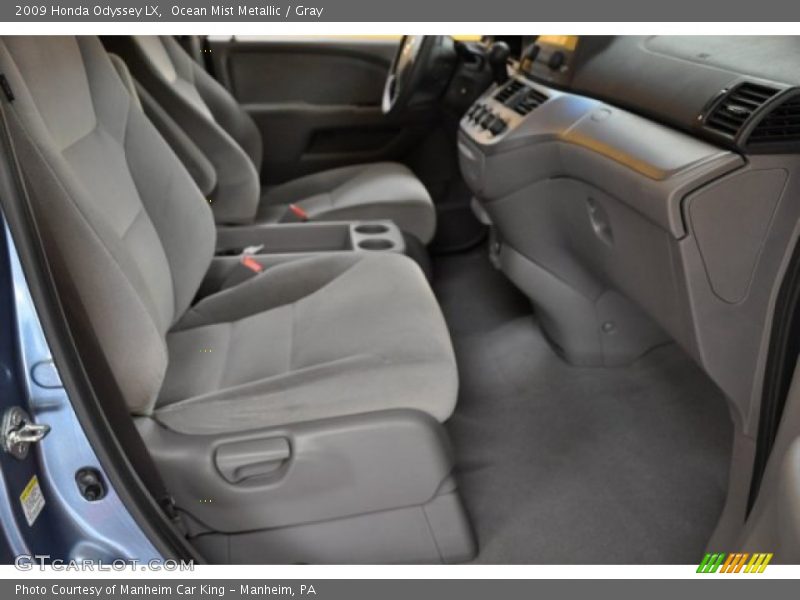 Ocean Mist Metallic / Gray 2009 Honda Odyssey LX