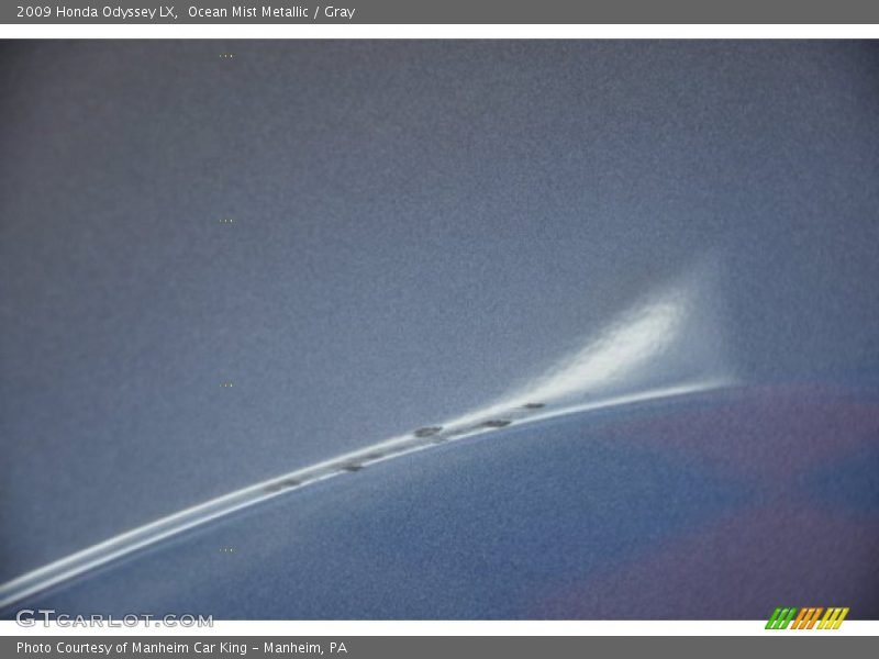 Ocean Mist Metallic / Gray 2009 Honda Odyssey LX