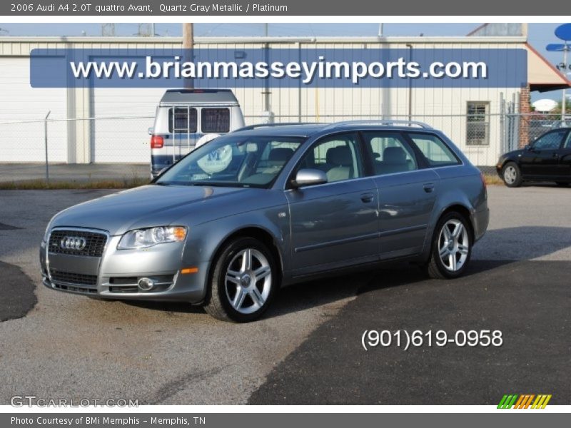 Quartz Gray Metallic / Platinum 2006 Audi A4 2.0T quattro Avant