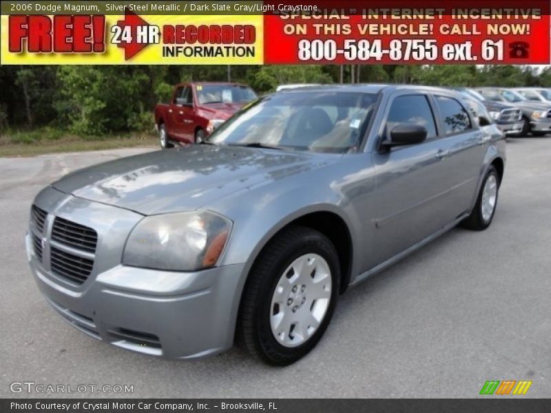 Silver Steel Metallic / Dark Slate Gray/Light Graystone 2006 Dodge Magnum