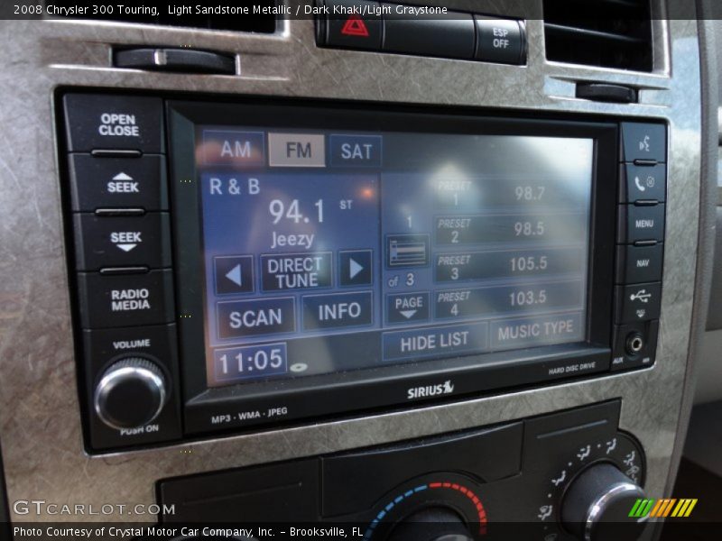 Light Sandstone Metallic / Dark Khaki/Light Graystone 2008 Chrysler 300 Touring