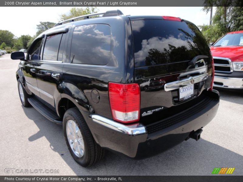 Brilliant Black Crystal Pearl / Light Graystone 2008 Chrysler Aspen Limited