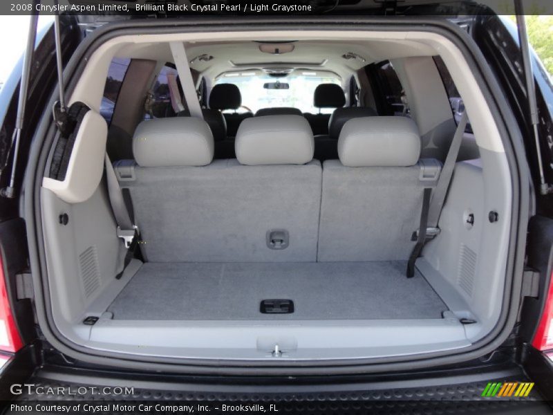 Brilliant Black Crystal Pearl / Light Graystone 2008 Chrysler Aspen Limited