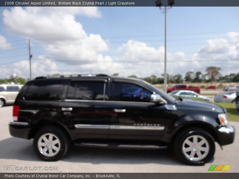 Brilliant Black Crystal Pearl / Light Graystone 2008 Chrysler Aspen Limited