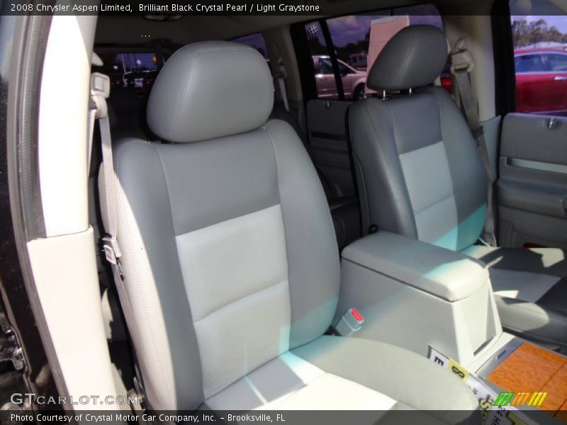 Brilliant Black Crystal Pearl / Light Graystone 2008 Chrysler Aspen Limited