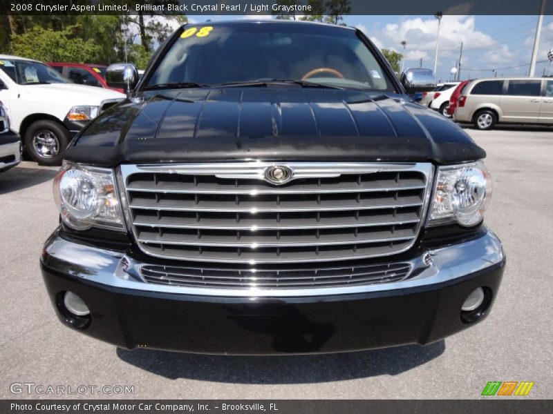 Brilliant Black Crystal Pearl / Light Graystone 2008 Chrysler Aspen Limited