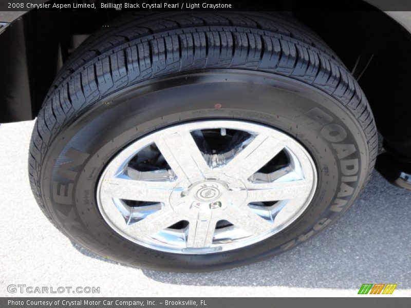 Brilliant Black Crystal Pearl / Light Graystone 2008 Chrysler Aspen Limited