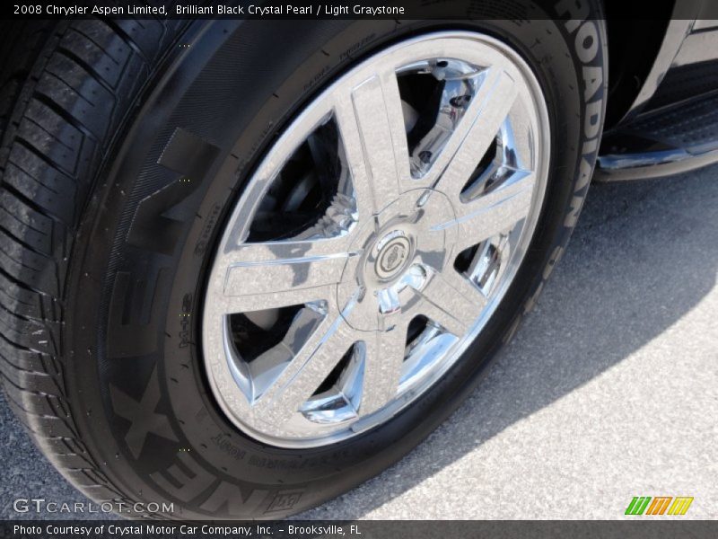 Brilliant Black Crystal Pearl / Light Graystone 2008 Chrysler Aspen Limited