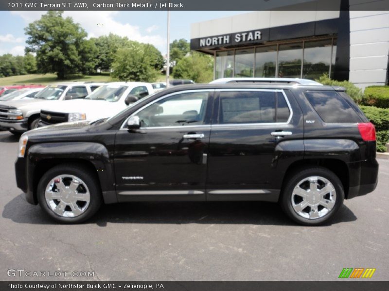 Carbon Black Metallic / Jet Black 2011 GMC Terrain SLT AWD
