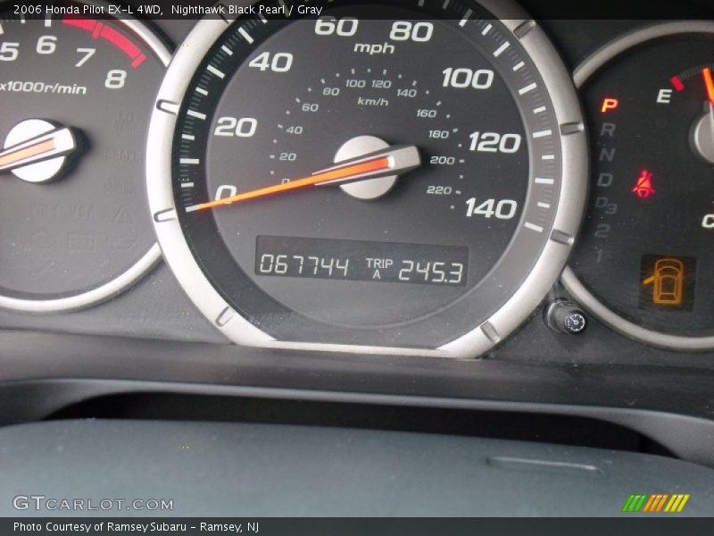 Nighthawk Black Pearl / Gray 2006 Honda Pilot EX-L 4WD