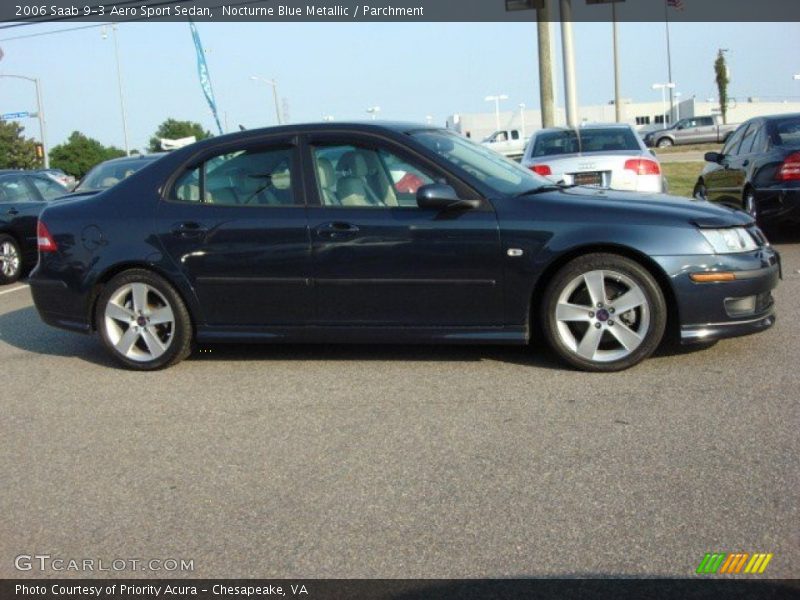 Nocturne Blue Metallic / Parchment 2006 Saab 9-3 Aero Sport Sedan