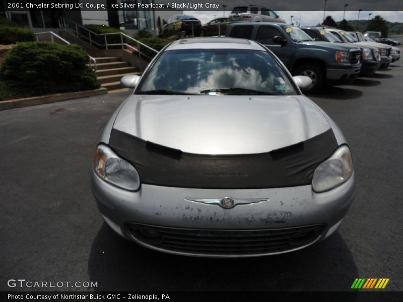 Ice Silver Pearlcoat / Black/Light Gray 2001 Chrysler Sebring LXi Coupe
