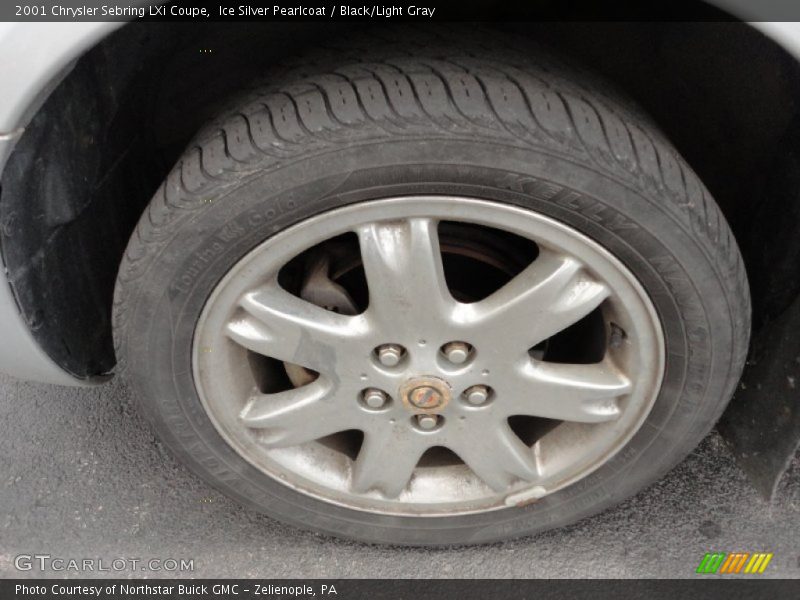 Ice Silver Pearlcoat / Black/Light Gray 2001 Chrysler Sebring LXi Coupe