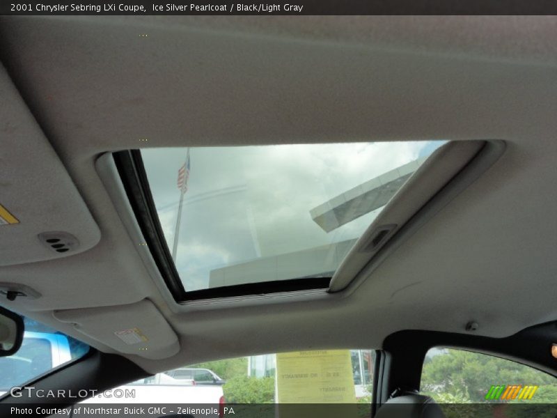 Ice Silver Pearlcoat / Black/Light Gray 2001 Chrysler Sebring LXi Coupe