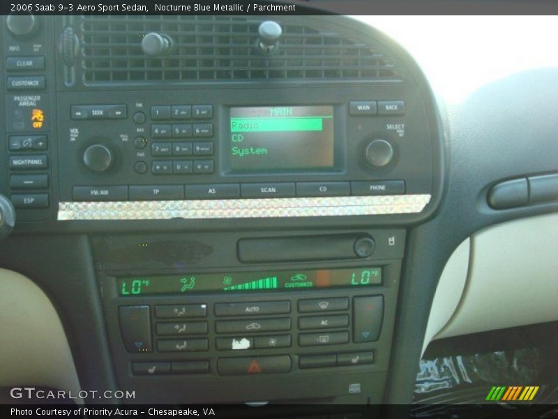 Nocturne Blue Metallic / Parchment 2006 Saab 9-3 Aero Sport Sedan