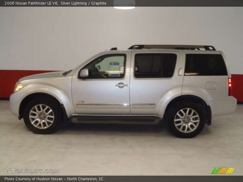 Silver Lightning / Graphite 2008 Nissan Pathfinder LE V8