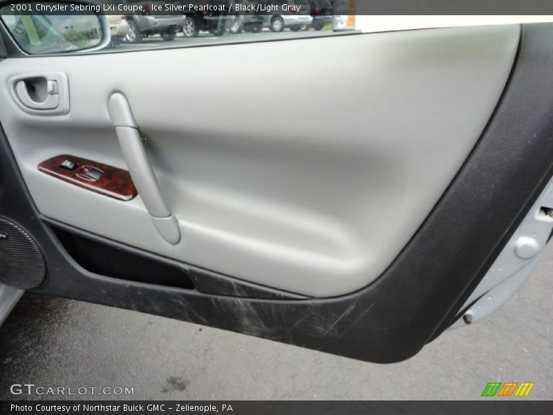 Ice Silver Pearlcoat / Black/Light Gray 2001 Chrysler Sebring LXi Coupe