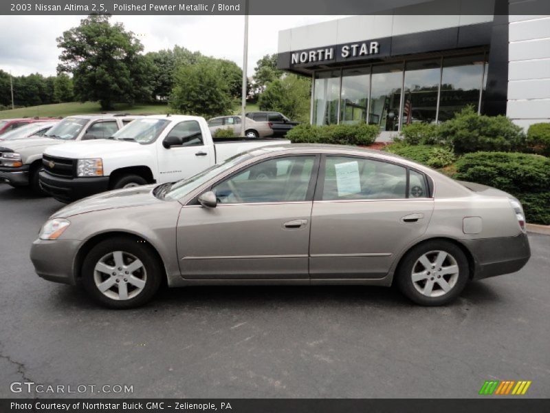 Polished Pewter Metallic / Blond 2003 Nissan Altima 2.5