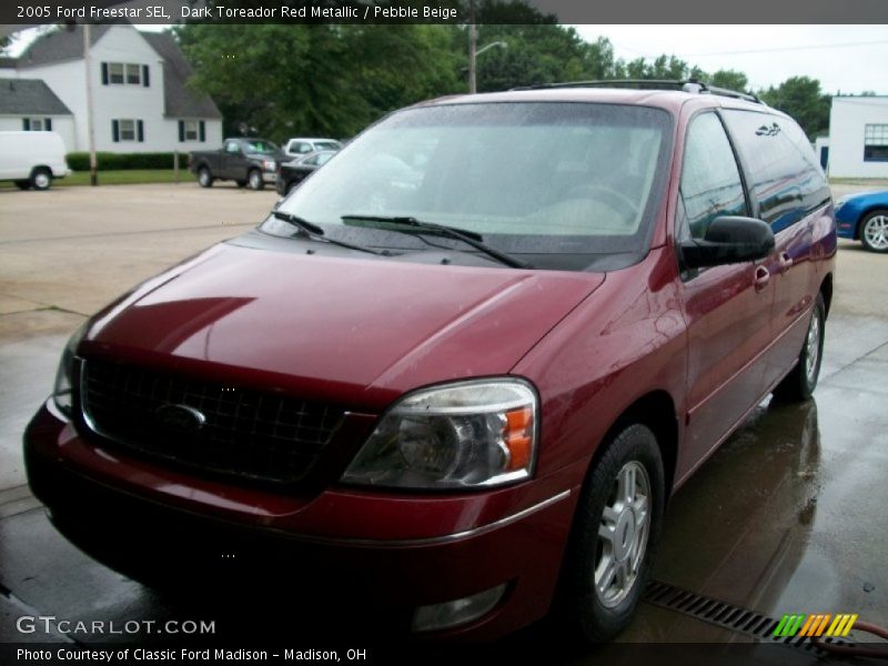 Dark Toreador Red Metallic / Pebble Beige 2005 Ford Freestar SEL