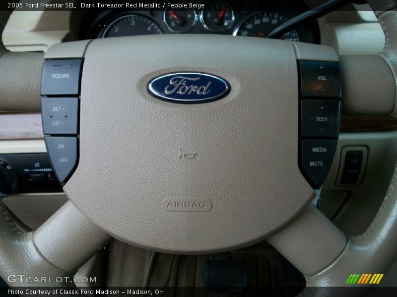 Dark Toreador Red Metallic / Pebble Beige 2005 Ford Freestar SEL