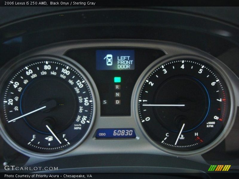 Black Onyx / Sterling Gray 2006 Lexus IS 250 AWD