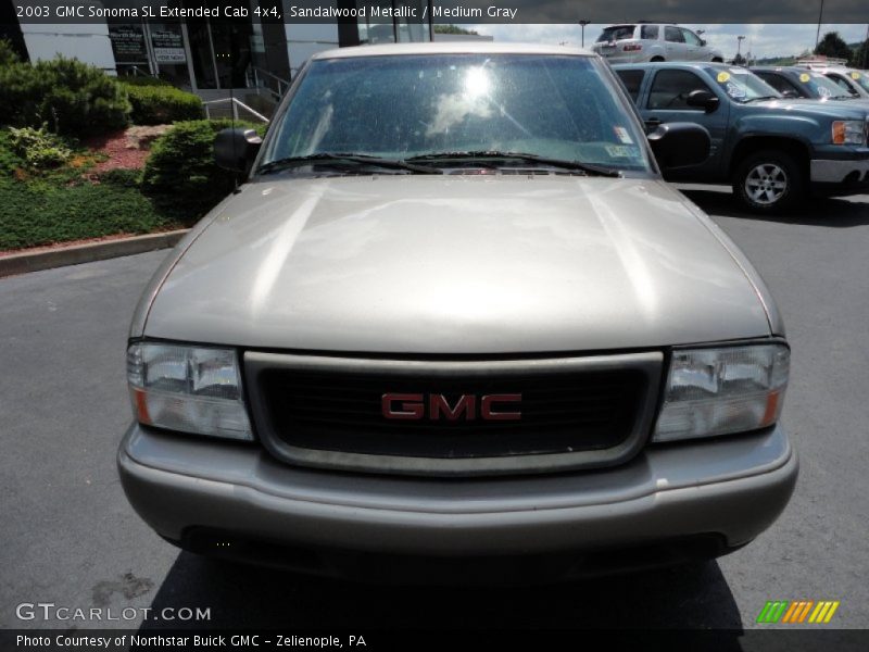 Sandalwood Metallic / Medium Gray 2003 GMC Sonoma SL Extended Cab 4x4