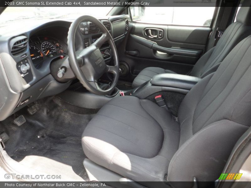 Sandalwood Metallic / Medium Gray 2003 GMC Sonoma SL Extended Cab 4x4