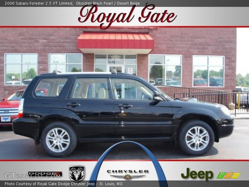 Obsidian Black Pearl / Desert Beige 2006 Subaru Forester 2.5 XT Limited