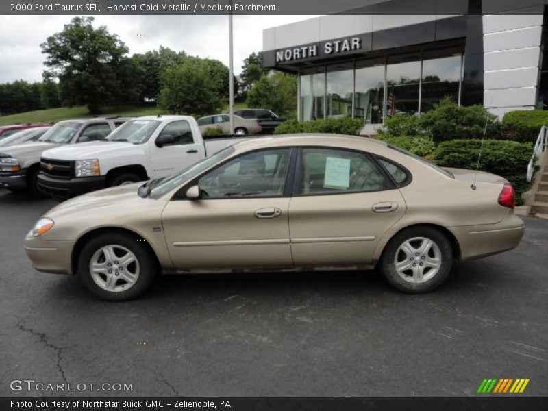 Harvest Gold Metallic / Medium Parchment 2000 Ford Taurus SEL