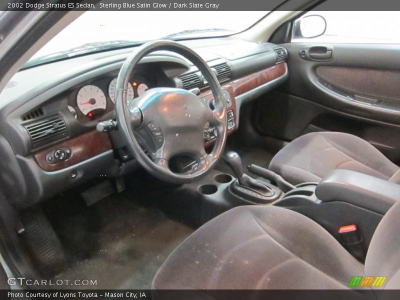 Sterling Blue Satin Glow / Dark Slate Gray 2002 Dodge Stratus ES Sedan