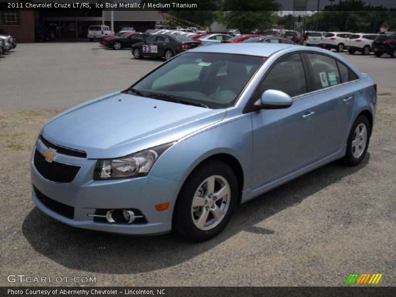 Ice Blue Metallic / Medium Titanium 2011 Chevrolet Cruze LT/RS
