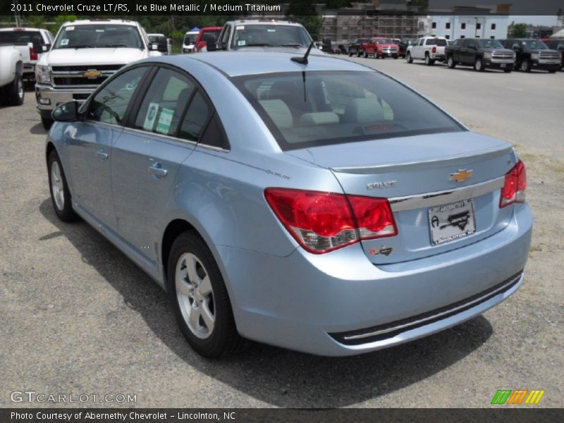 Ice Blue Metallic / Medium Titanium 2011 Chevrolet Cruze LT/RS