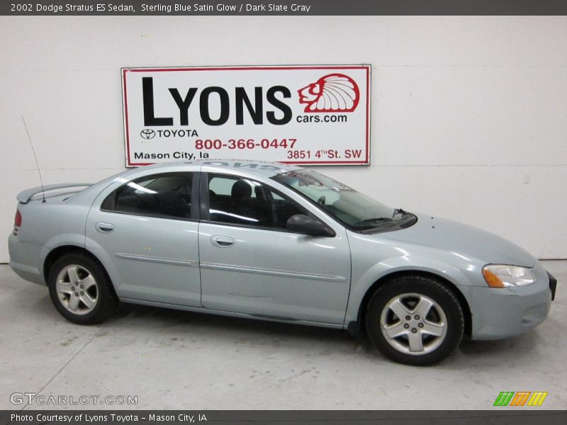 Sterling Blue Satin Glow / Dark Slate Gray 2002 Dodge Stratus ES Sedan