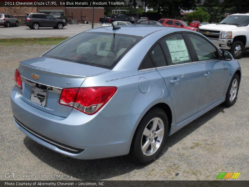 Ice Blue Metallic / Medium Titanium 2011 Chevrolet Cruze LT/RS