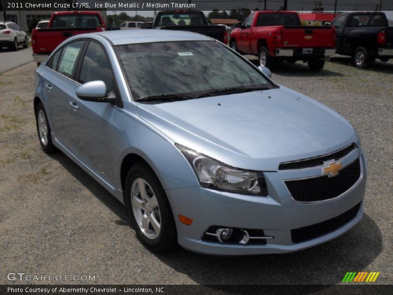Ice Blue Metallic / Medium Titanium 2011 Chevrolet Cruze LT/RS