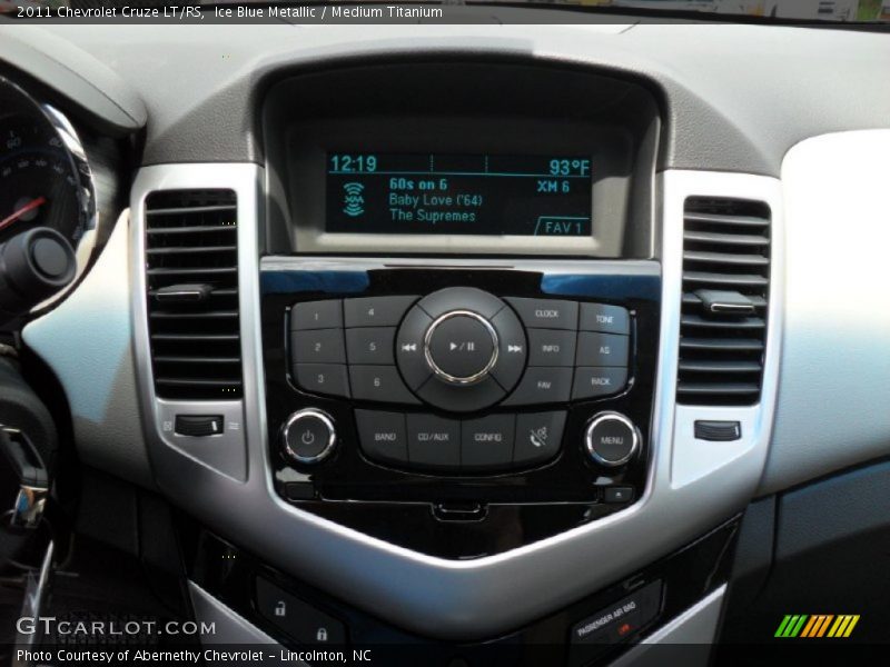 Ice Blue Metallic / Medium Titanium 2011 Chevrolet Cruze LT/RS