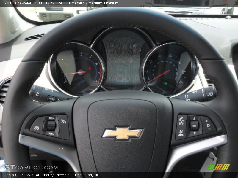 Ice Blue Metallic / Medium Titanium 2011 Chevrolet Cruze LT/RS
