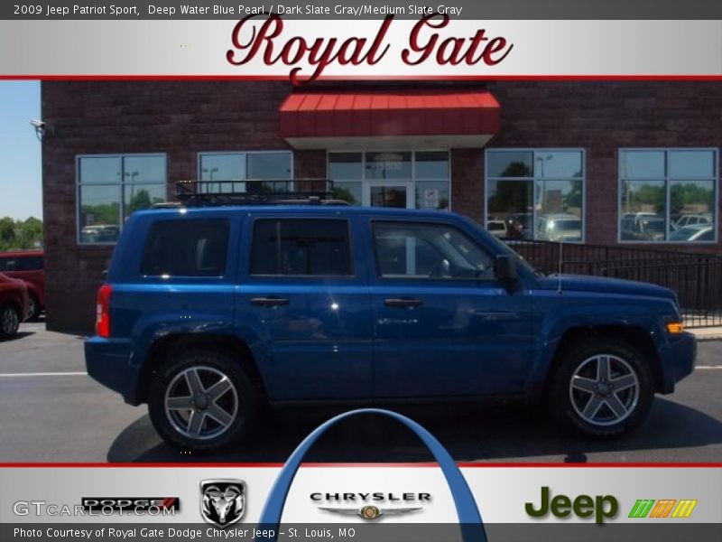 Deep Water Blue Pearl / Dark Slate Gray/Medium Slate Gray 2009 Jeep Patriot Sport