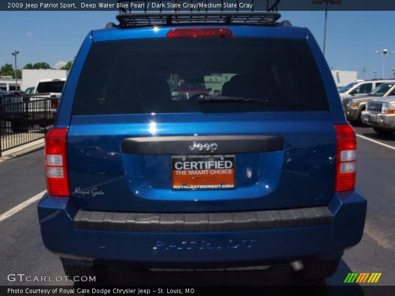 Deep Water Blue Pearl / Dark Slate Gray/Medium Slate Gray 2009 Jeep Patriot Sport