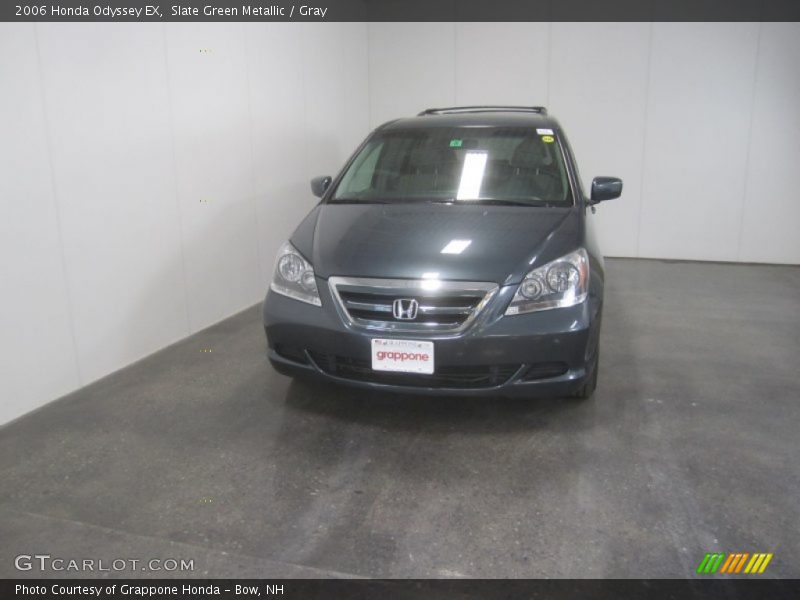 Slate Green Metallic / Gray 2006 Honda Odyssey EX