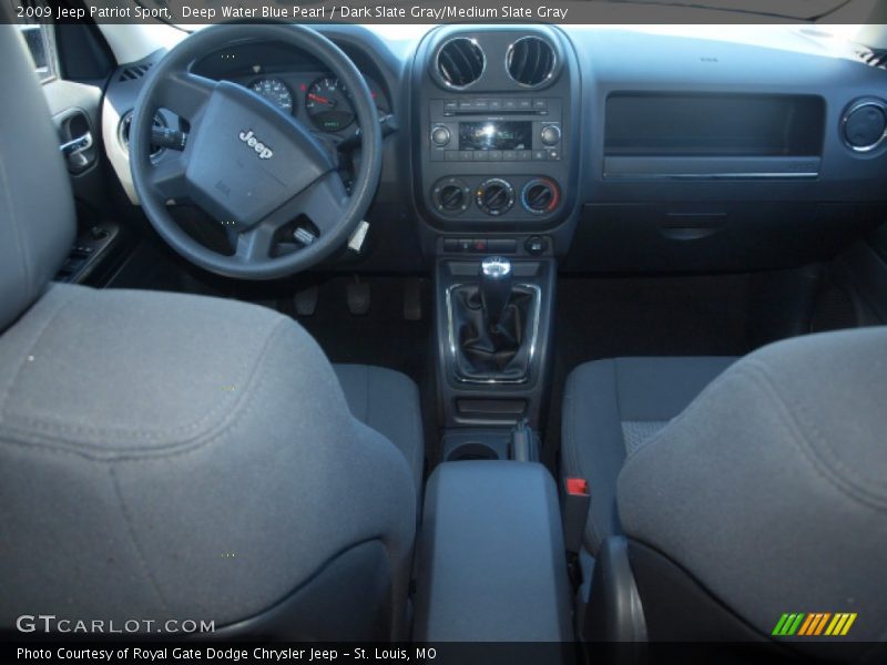 Deep Water Blue Pearl / Dark Slate Gray/Medium Slate Gray 2009 Jeep Patriot Sport