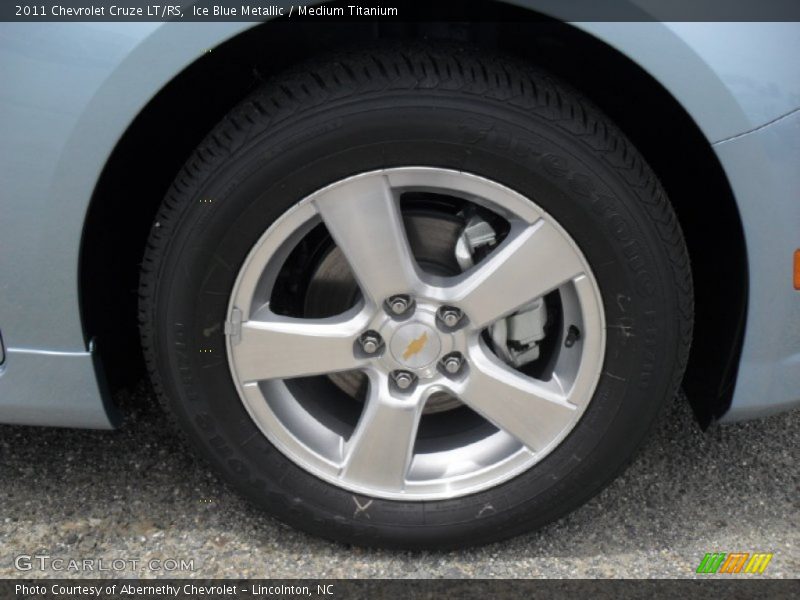 Ice Blue Metallic / Medium Titanium 2011 Chevrolet Cruze LT/RS