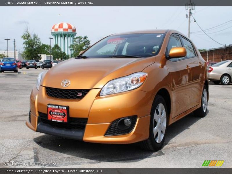 Sundance Metallic / Ash Gray 2009 Toyota Matrix S