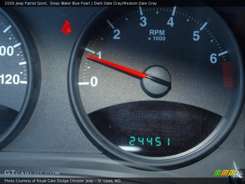 Deep Water Blue Pearl / Dark Slate Gray/Medium Slate Gray 2009 Jeep Patriot Sport