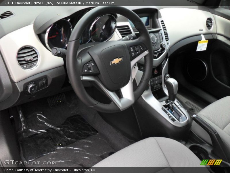 Ice Blue Metallic / Medium Titanium 2011 Chevrolet Cruze LT/RS