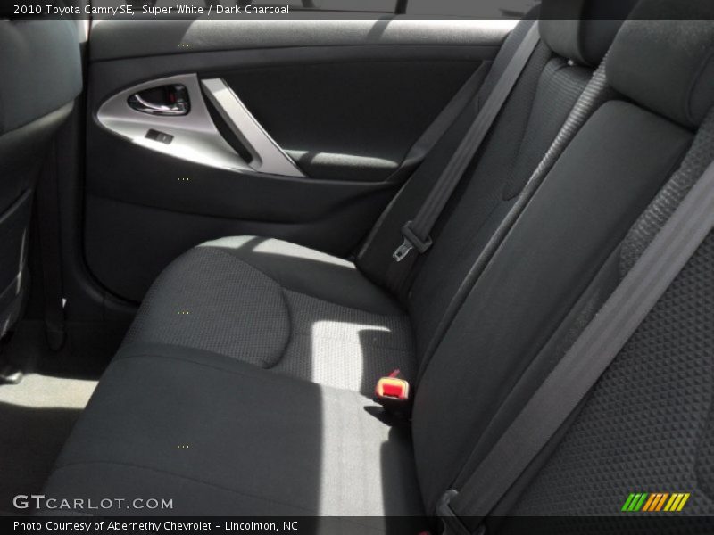 Super White / Dark Charcoal 2010 Toyota Camry SE